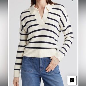 Madewell Dedham Stripe Polo Sweater